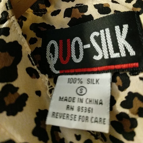 Cheetah print silk top - Picture 3 of 3